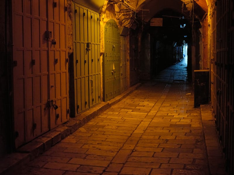 סדנת צילום לילה בעיר העתיקה של ירושלים