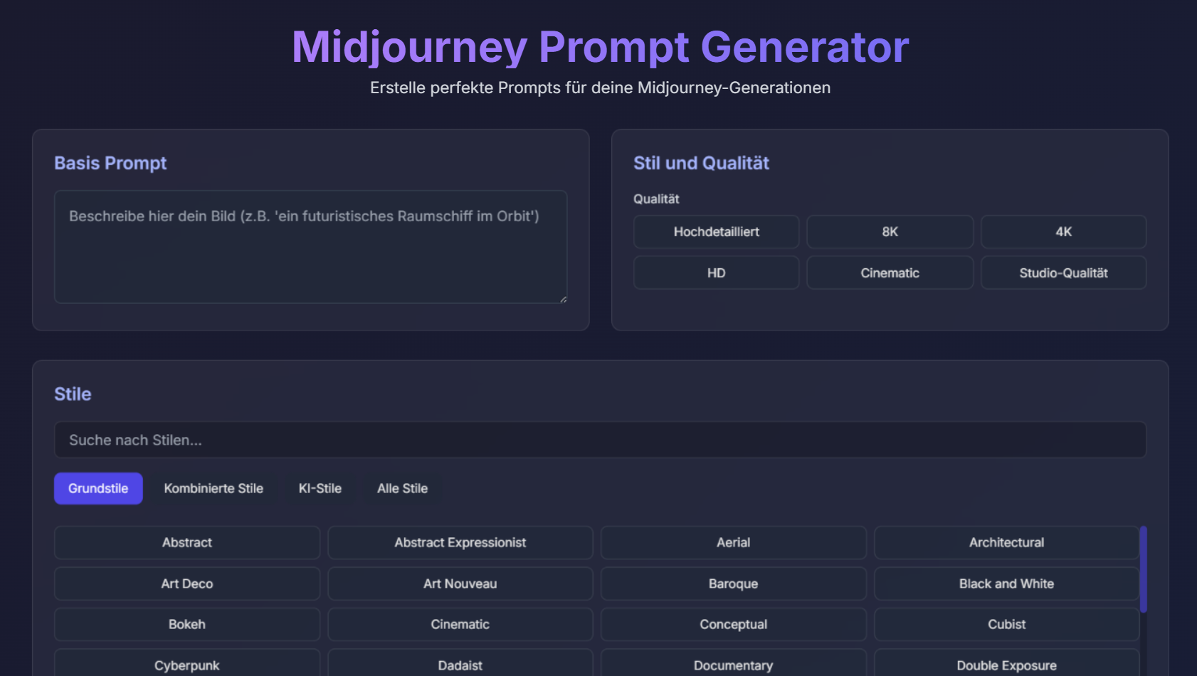 Midjourney Prompt Generator