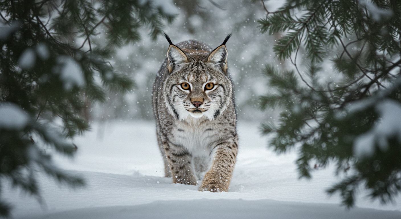 Canadischer Luchs Framing