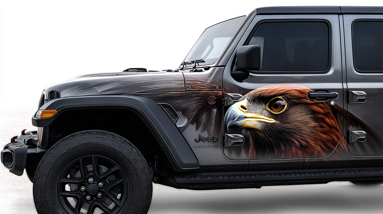 Jeep mit Milan Printing