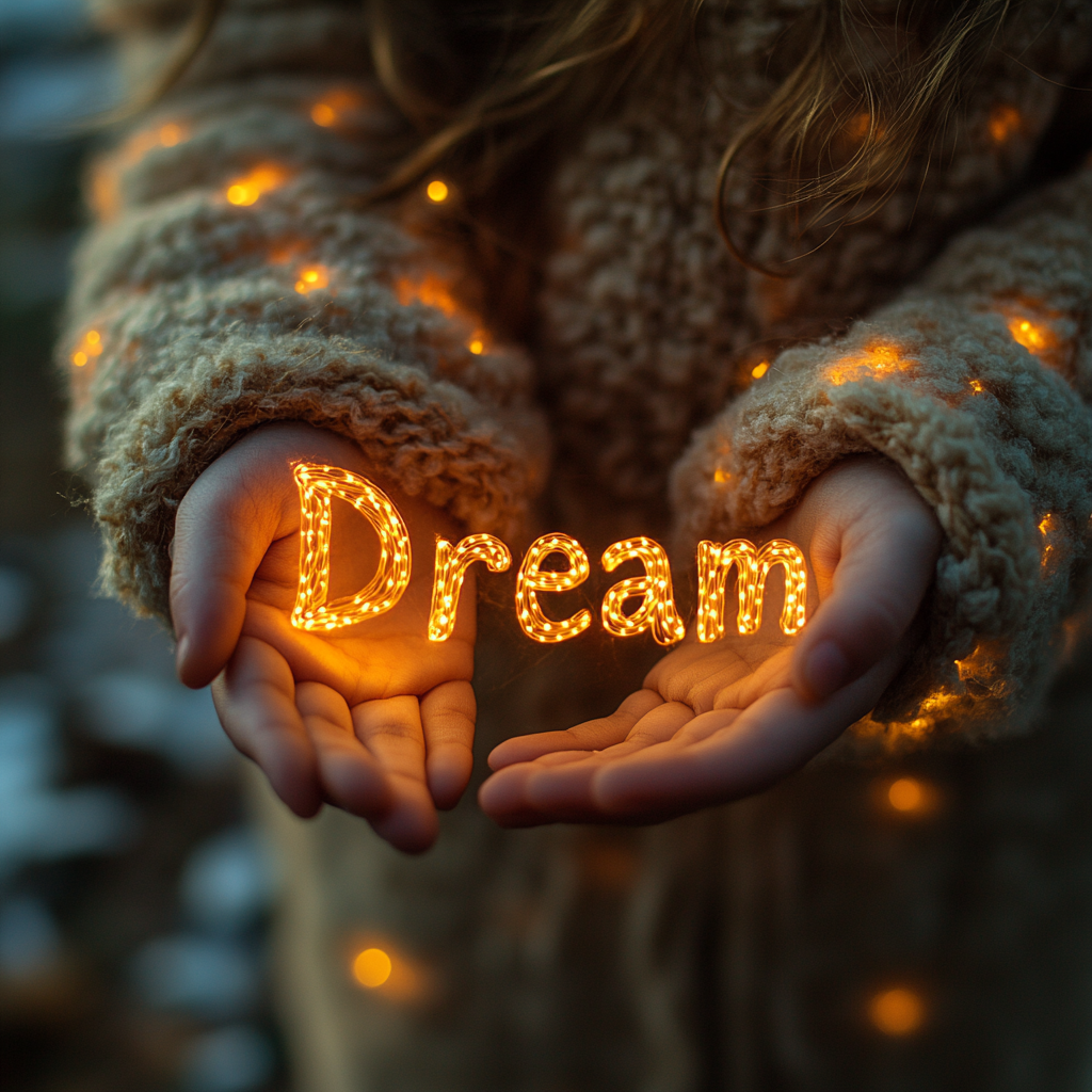 Close-up mit Text in Midjourney V7