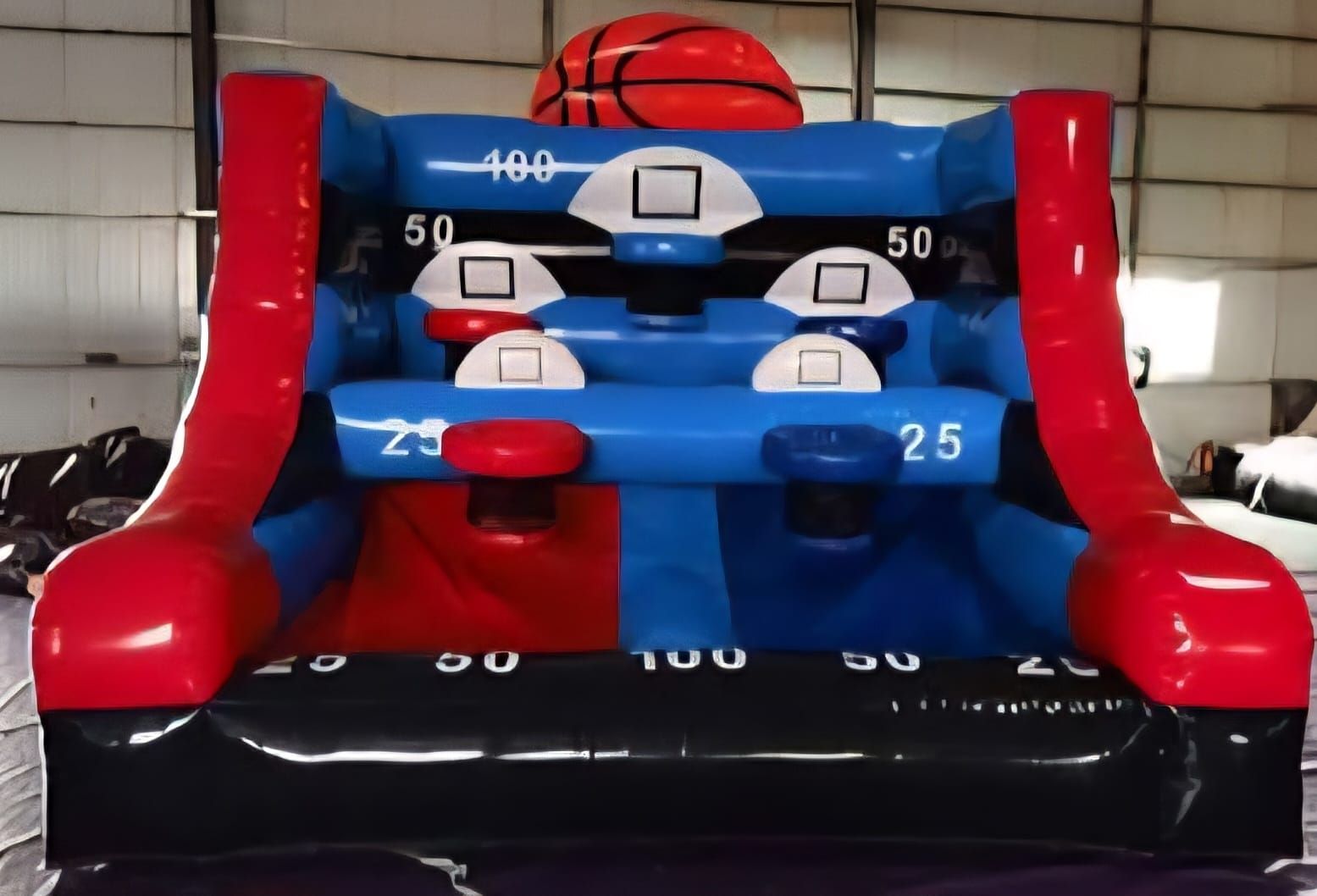 מתנפח כדורסל 6 סלים ענק