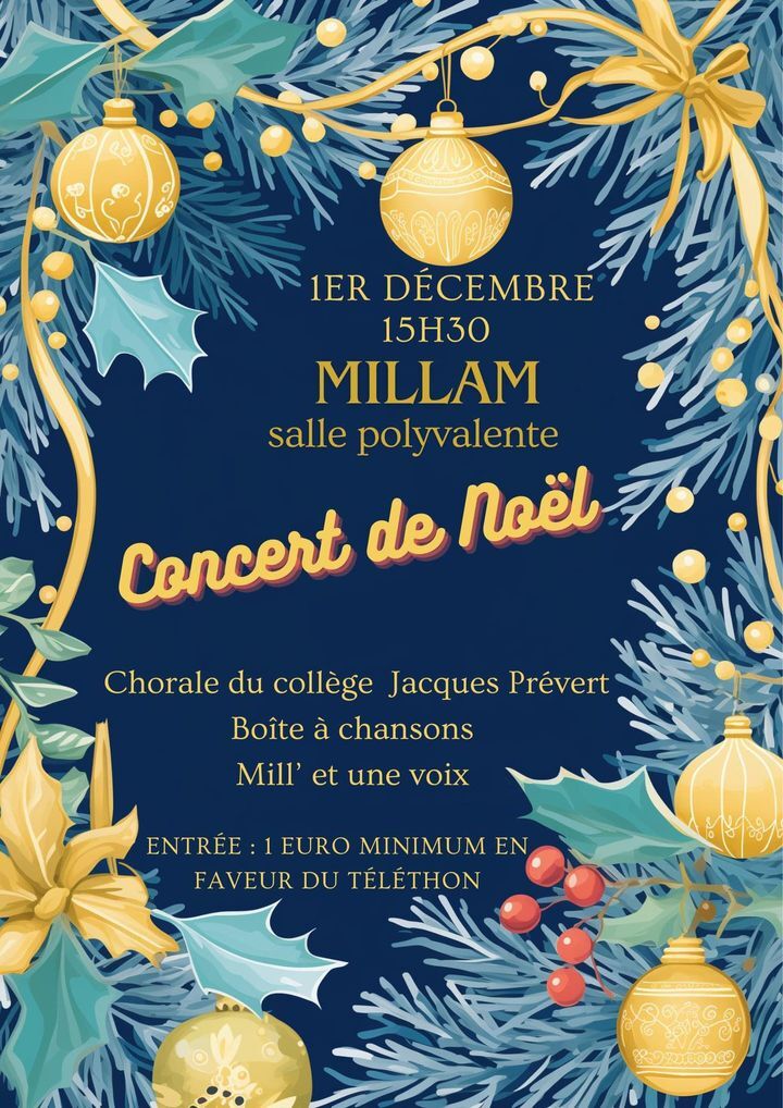 Concert de Noël à Millam