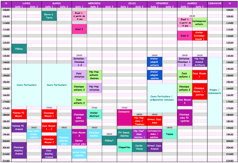 Planning saison 2026 - 2027