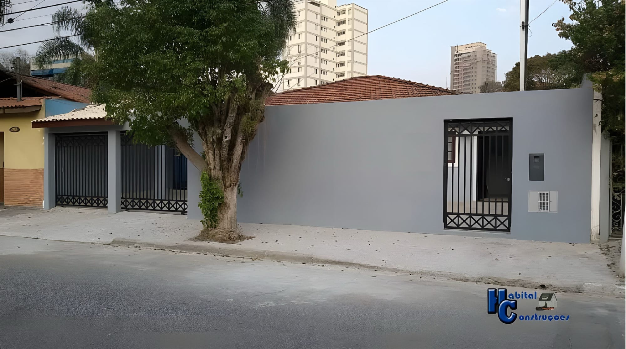 Casa térrea de modelo contemporâneo