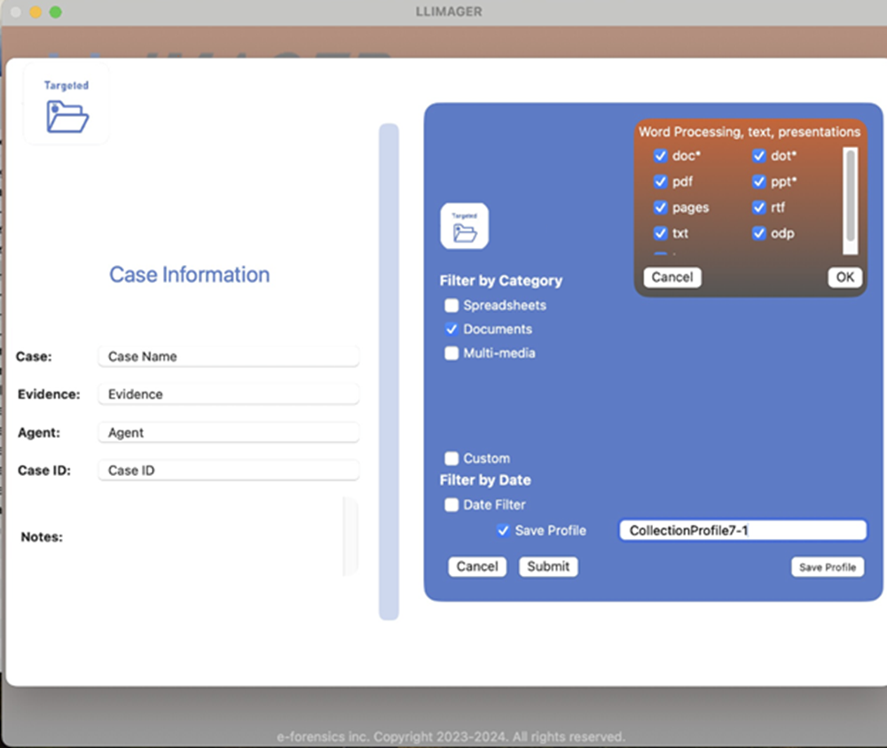 LLIMAGER 6.x Targeted Imaging