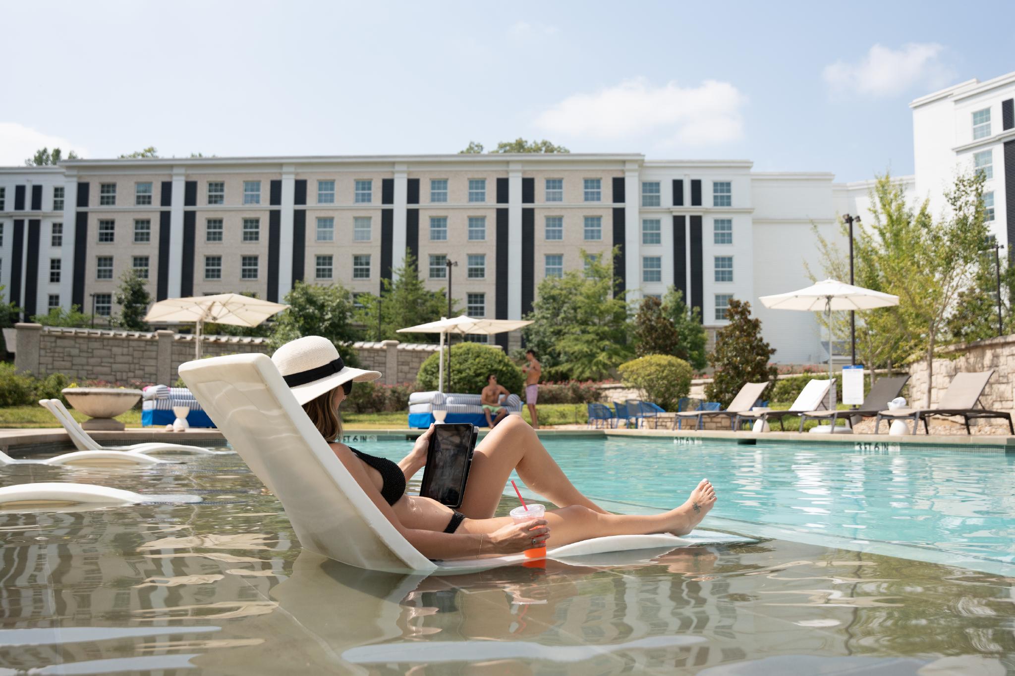 Pool area at The Guest House, resort at Graceland, Memphis