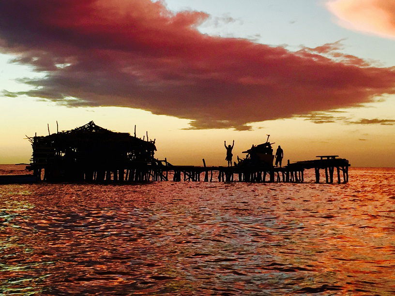 Solnedgang ved Treasure Beach, Jamaica