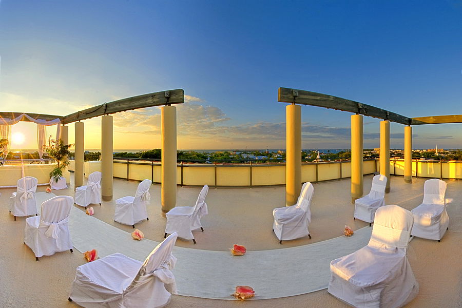 Sunset balcony at La Concha Key West hotel