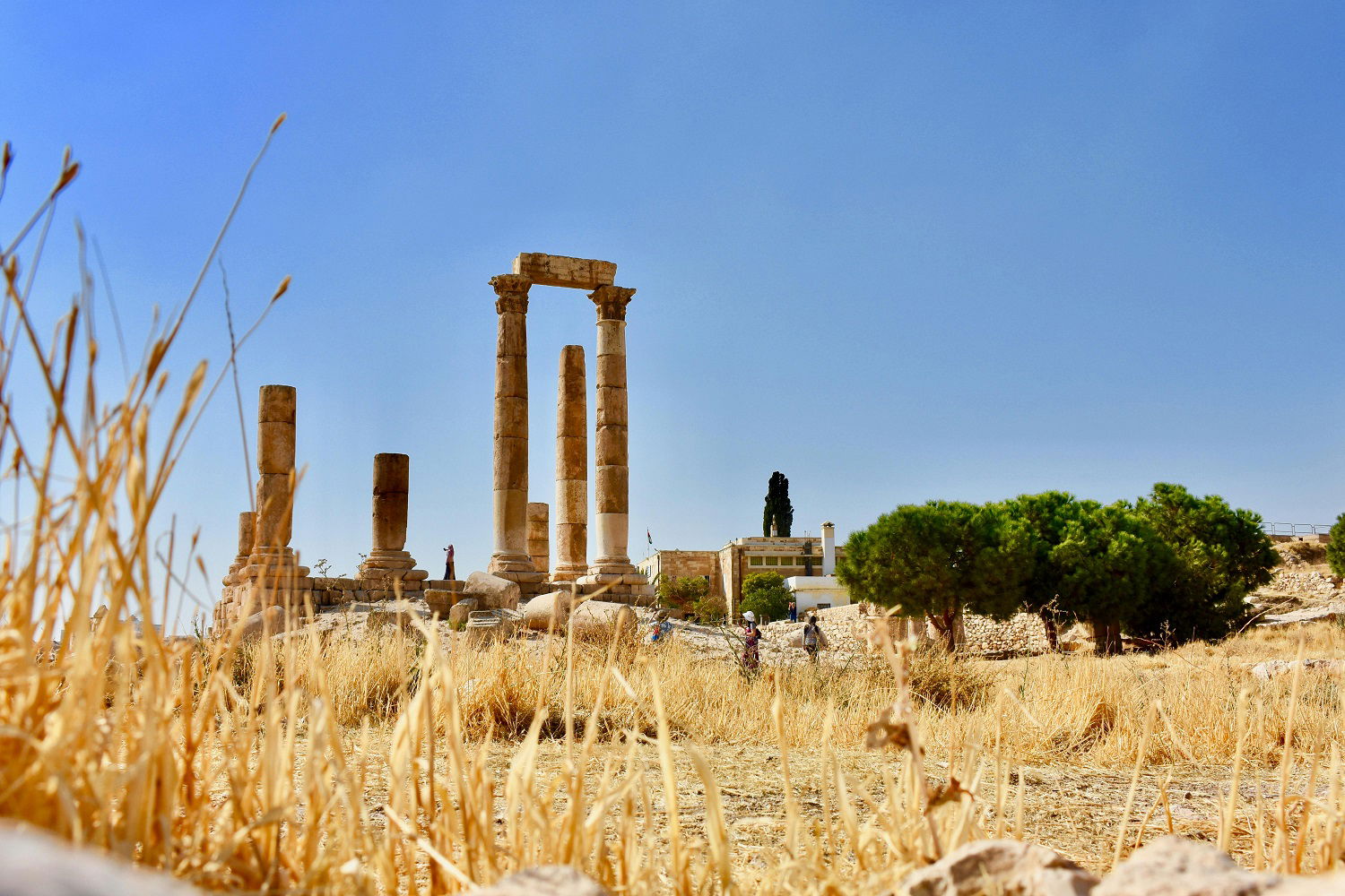 Oldstidsruin i Amman, Jordan