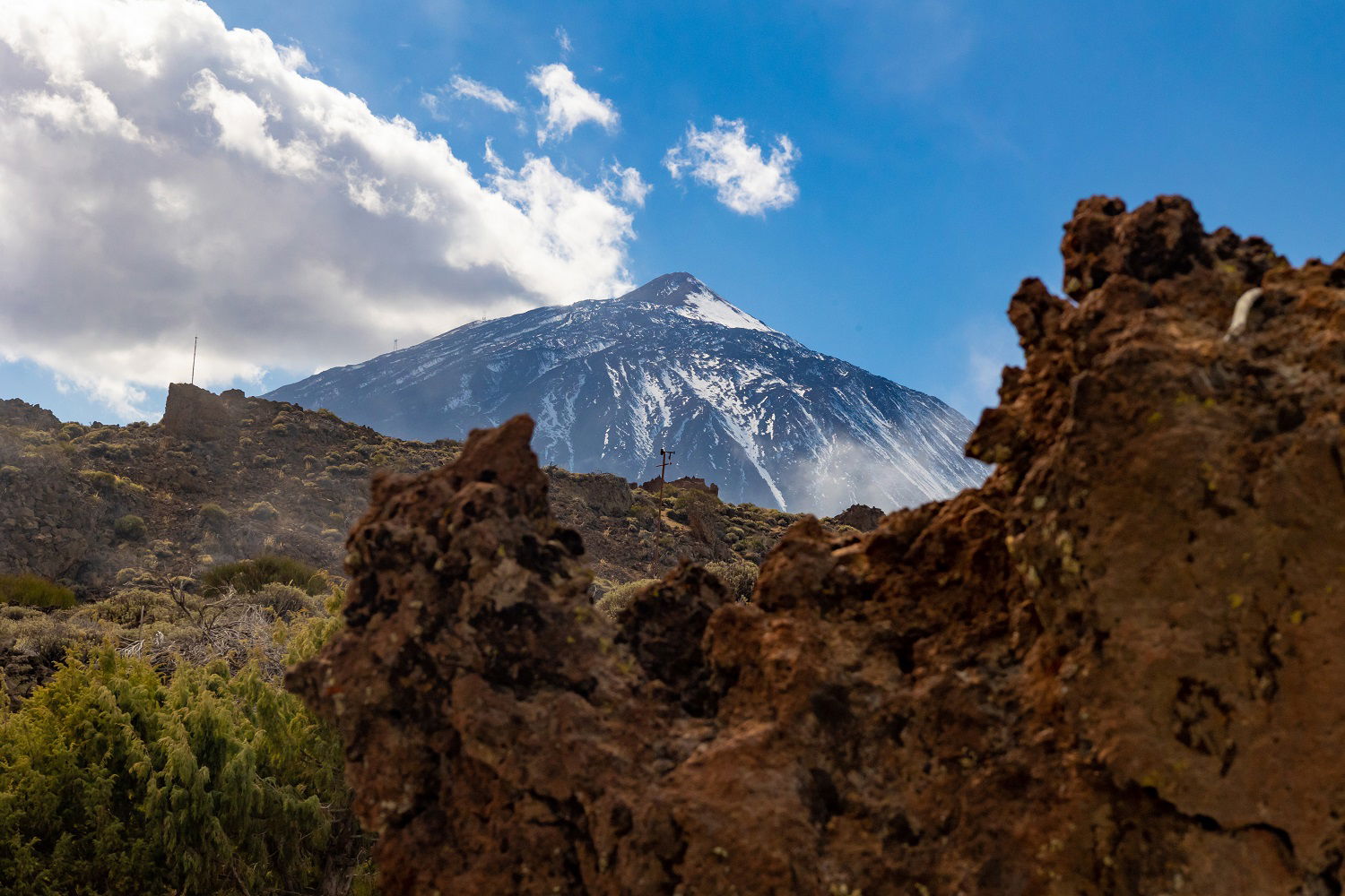 Landskap med fjelltopp på Tenerife