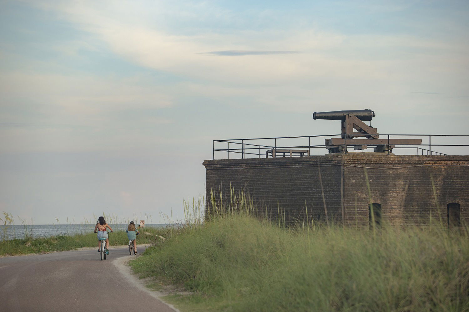 Fort på Dauphin Island i Alabama