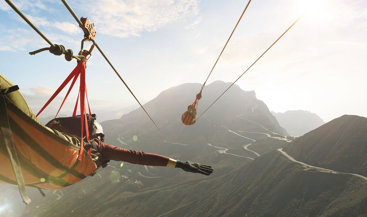 Zipline fra Jebel Jais i Ras Al Khaimah