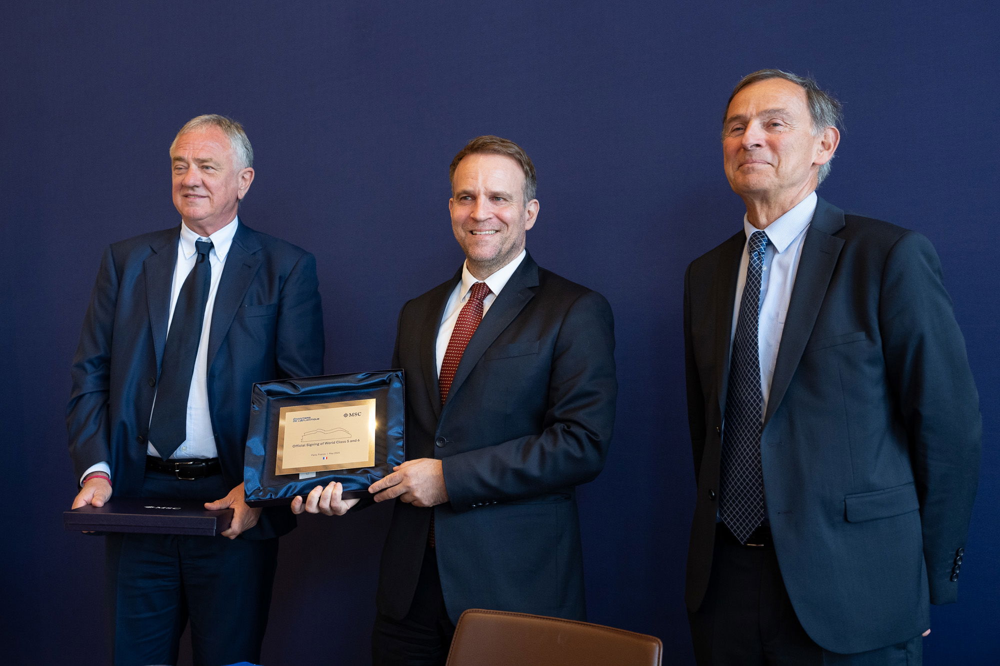 Avtalesignering med MSC og Chanteliers de l'Atlantique