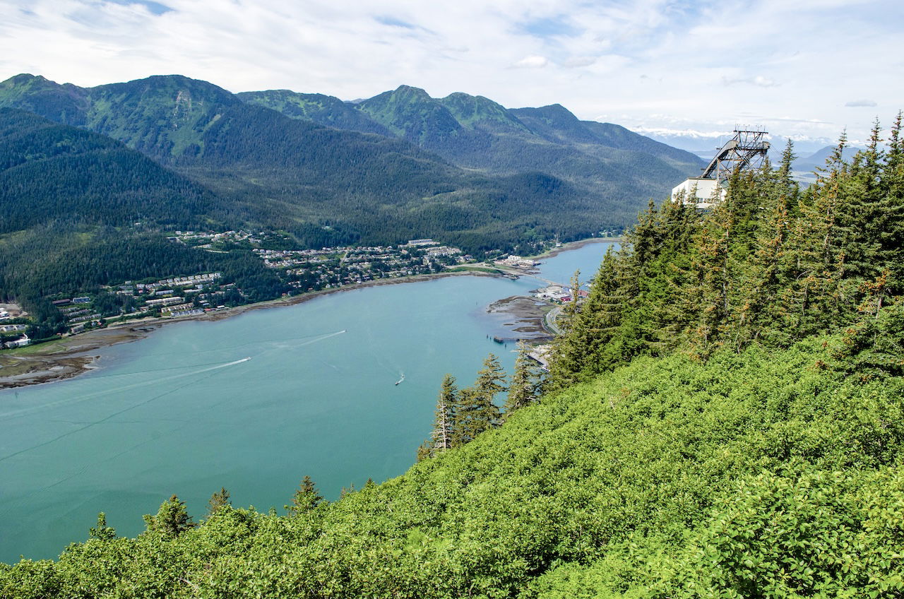 Utsikt over Juneau i Alaska