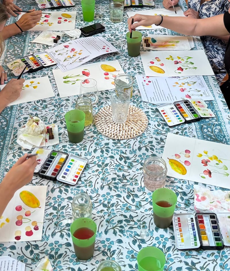 ATELIER INITIATION A L'AQUARELLE - ACCUEIL