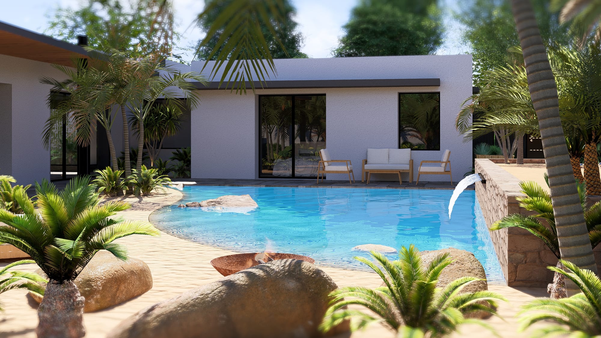 La plage à la maison 