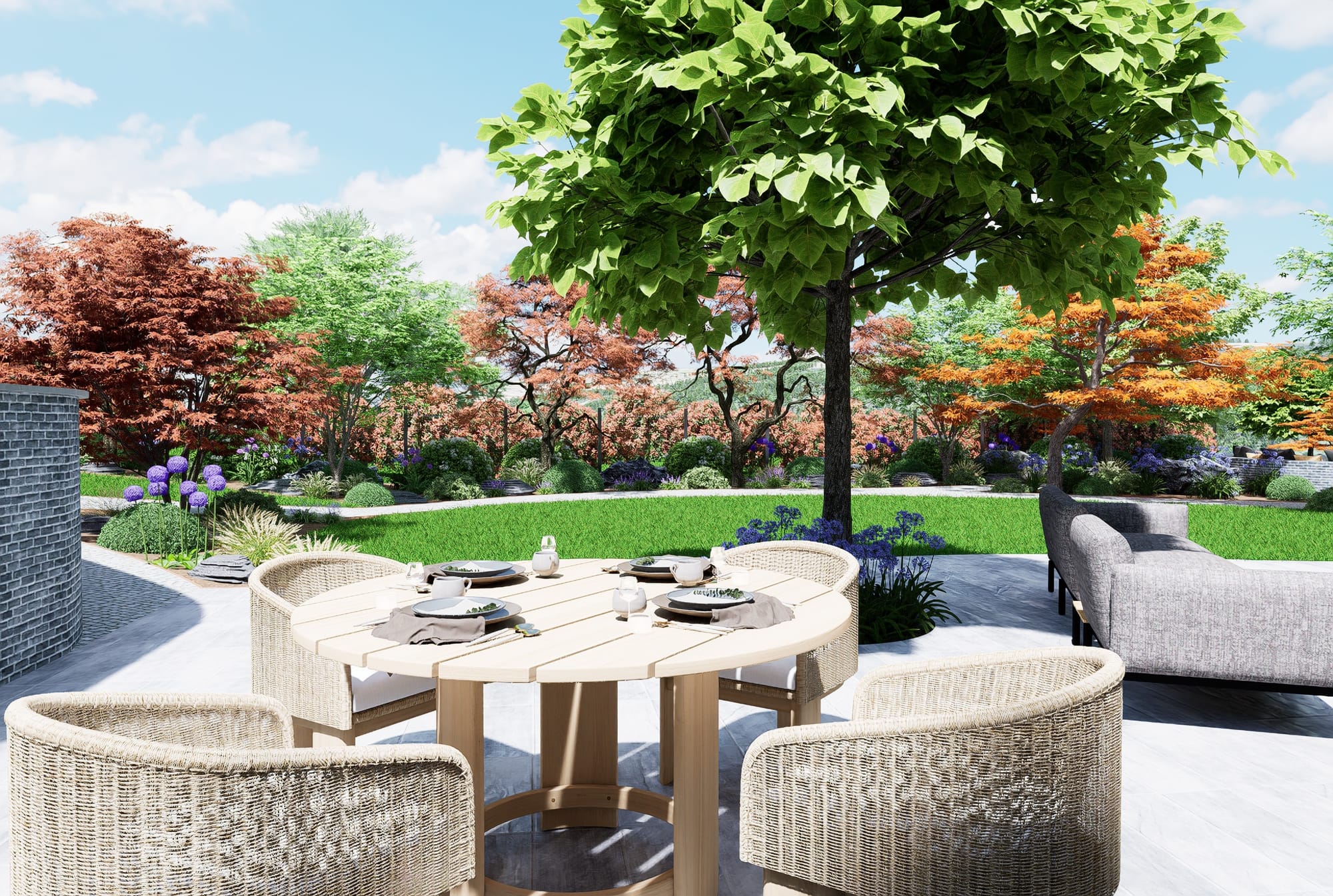 La montagne au premier plan 