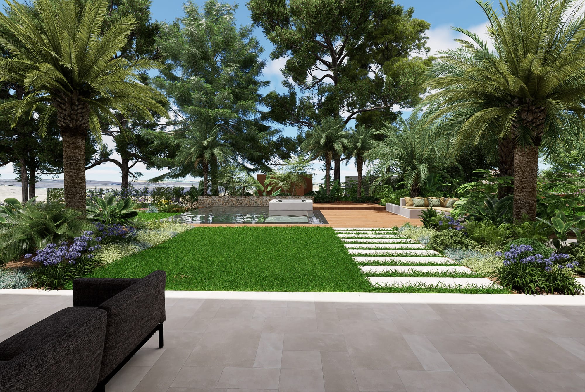 Jardin Balinais et Californien