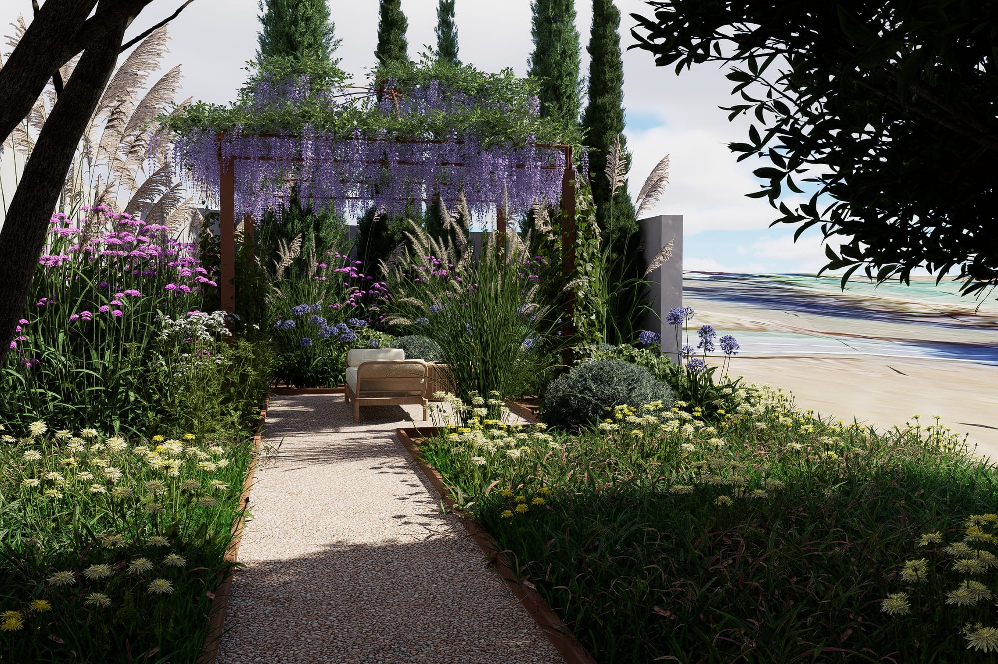 Jardin Balinais et Californien