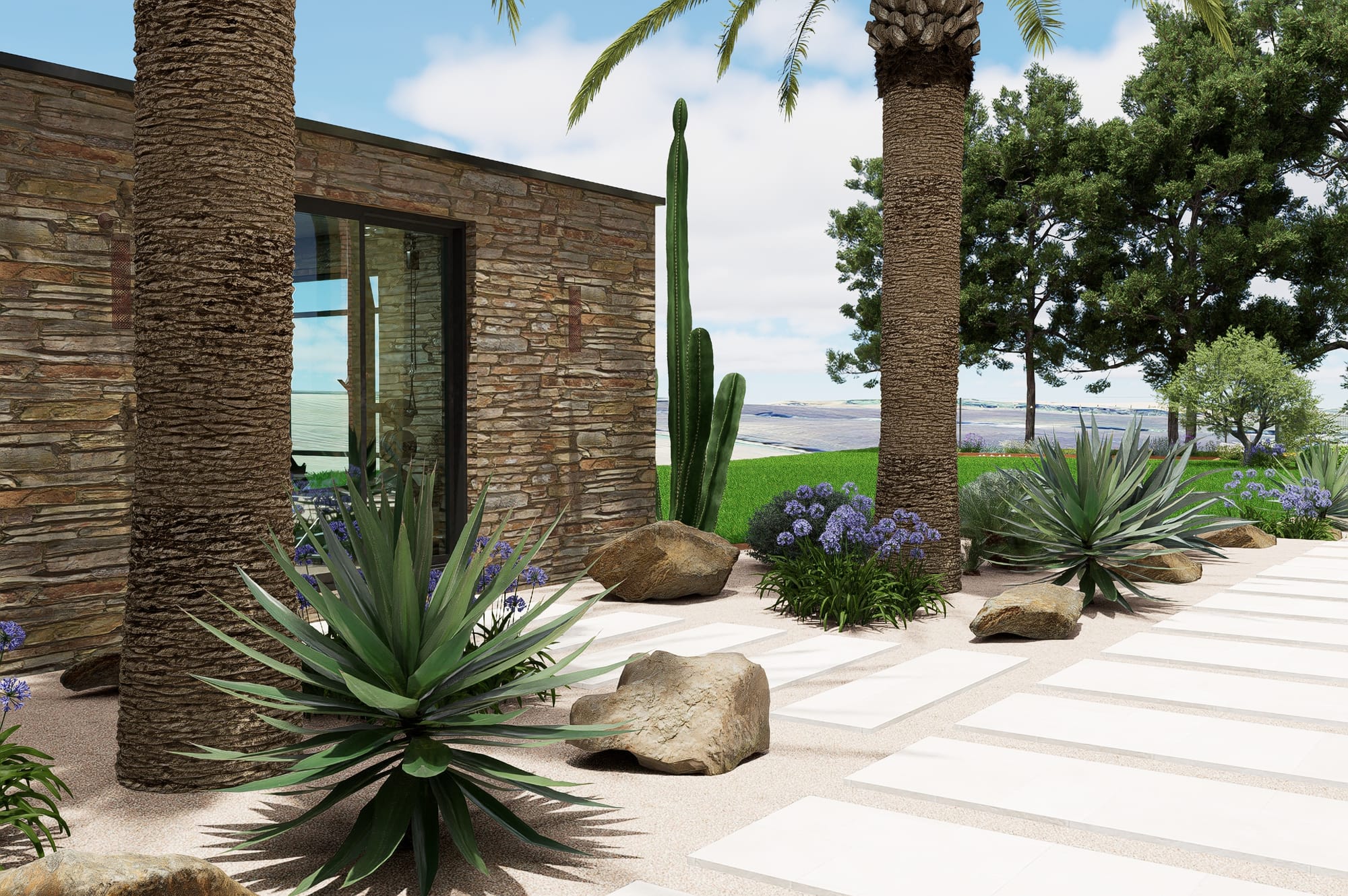 Jardin Balinais et Californien