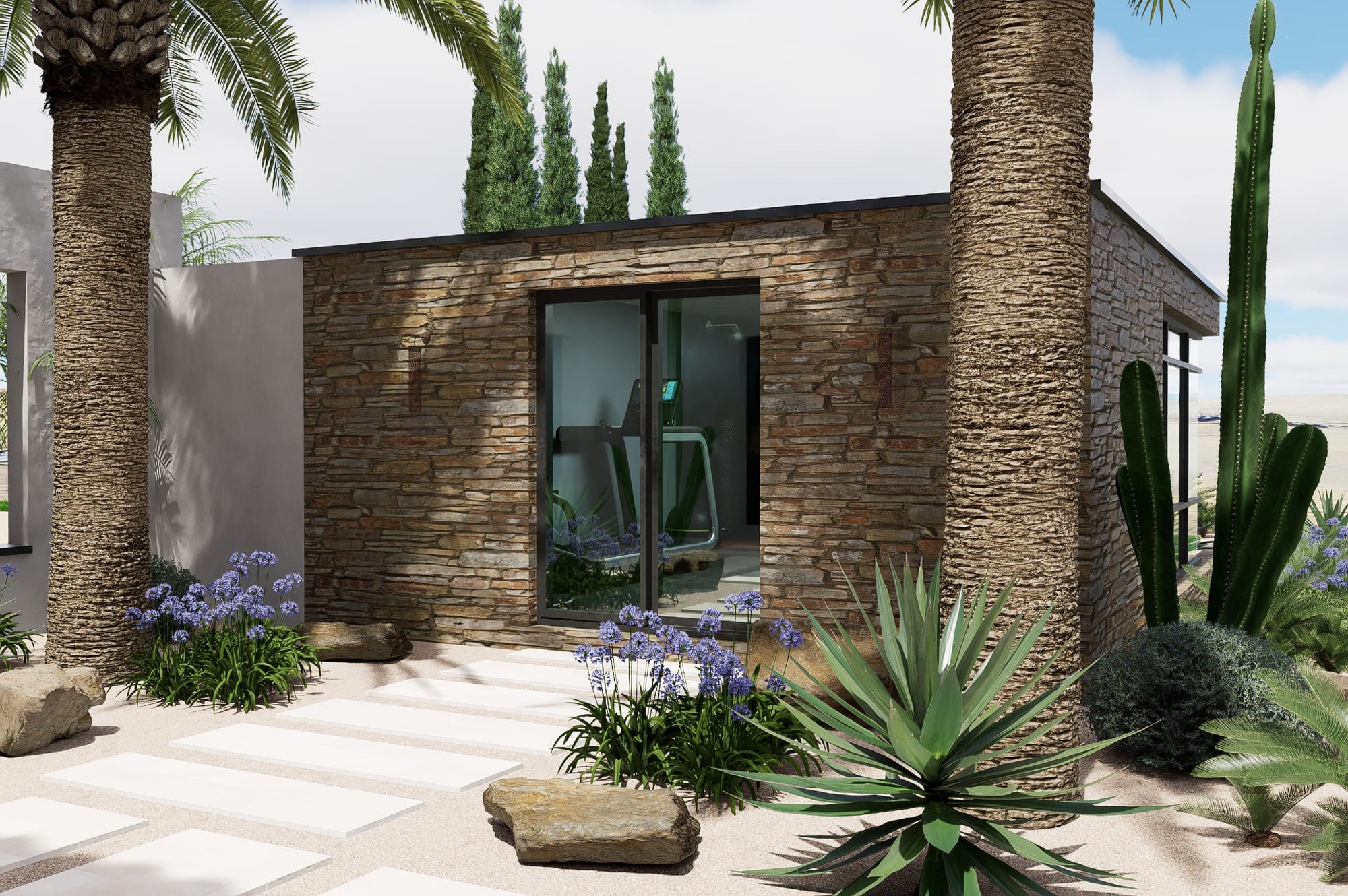 Jardin Balinais et Californien