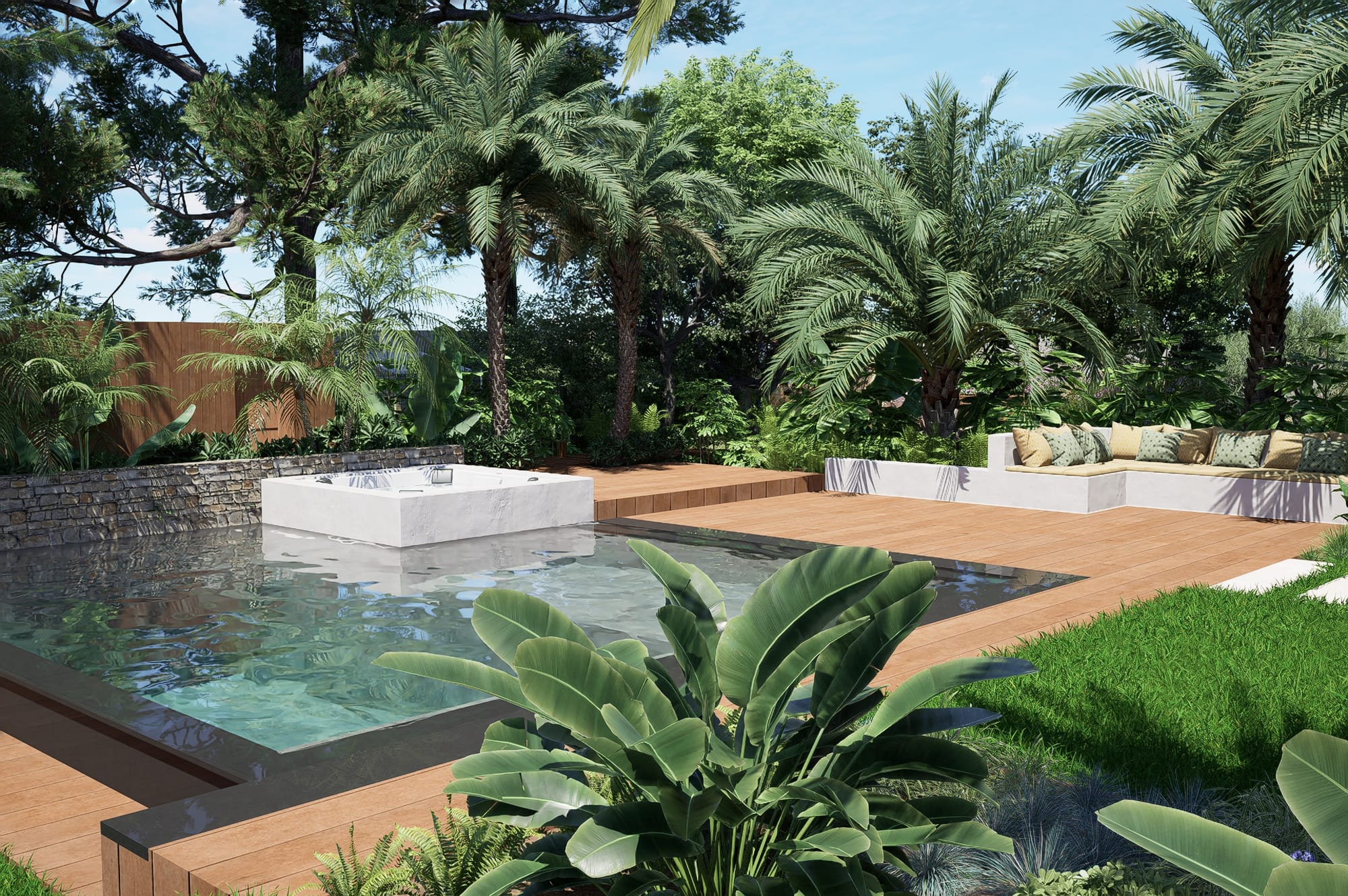 Jardin Balinais et Californien