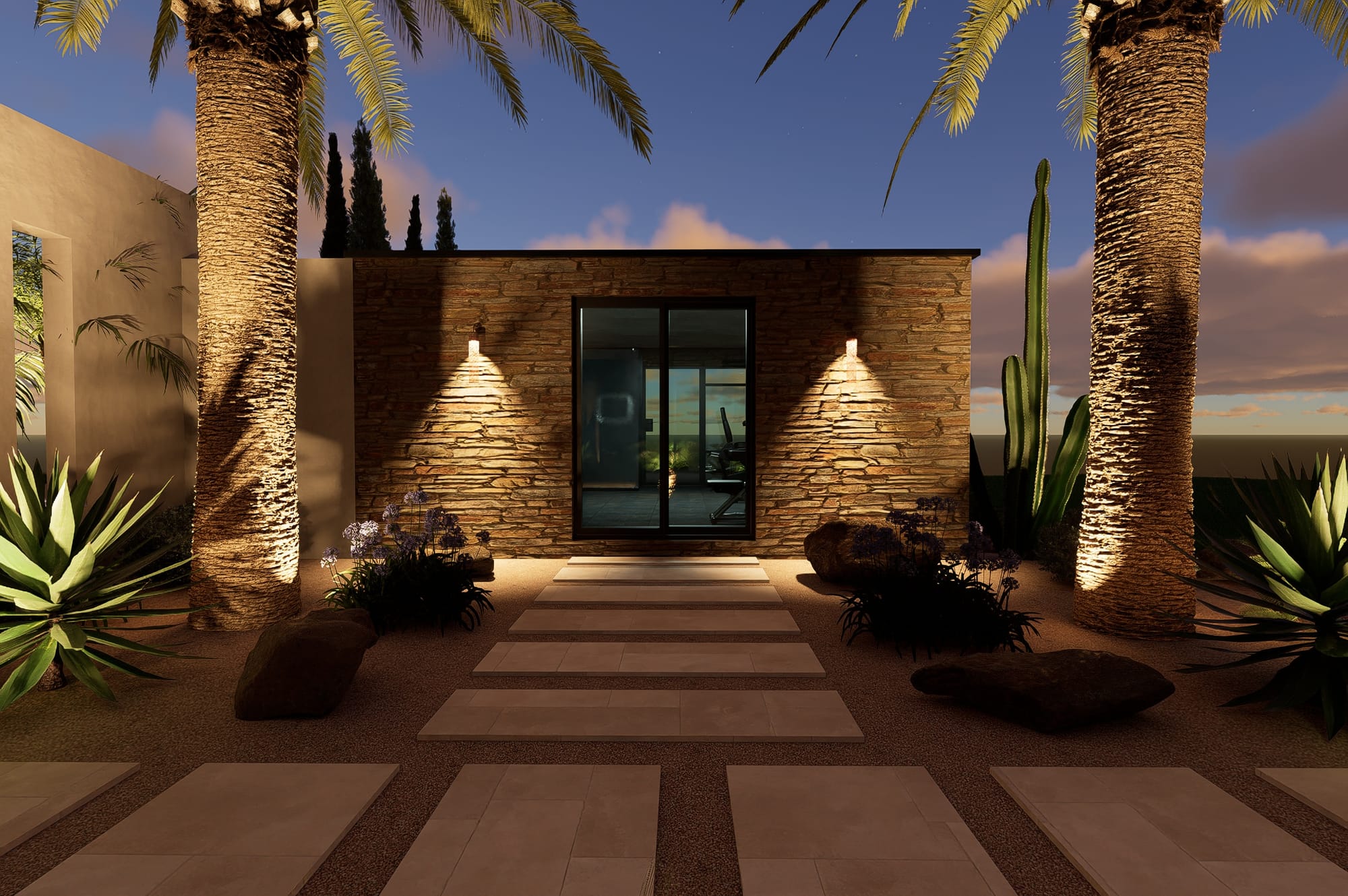 Jardin Balinais et Californien