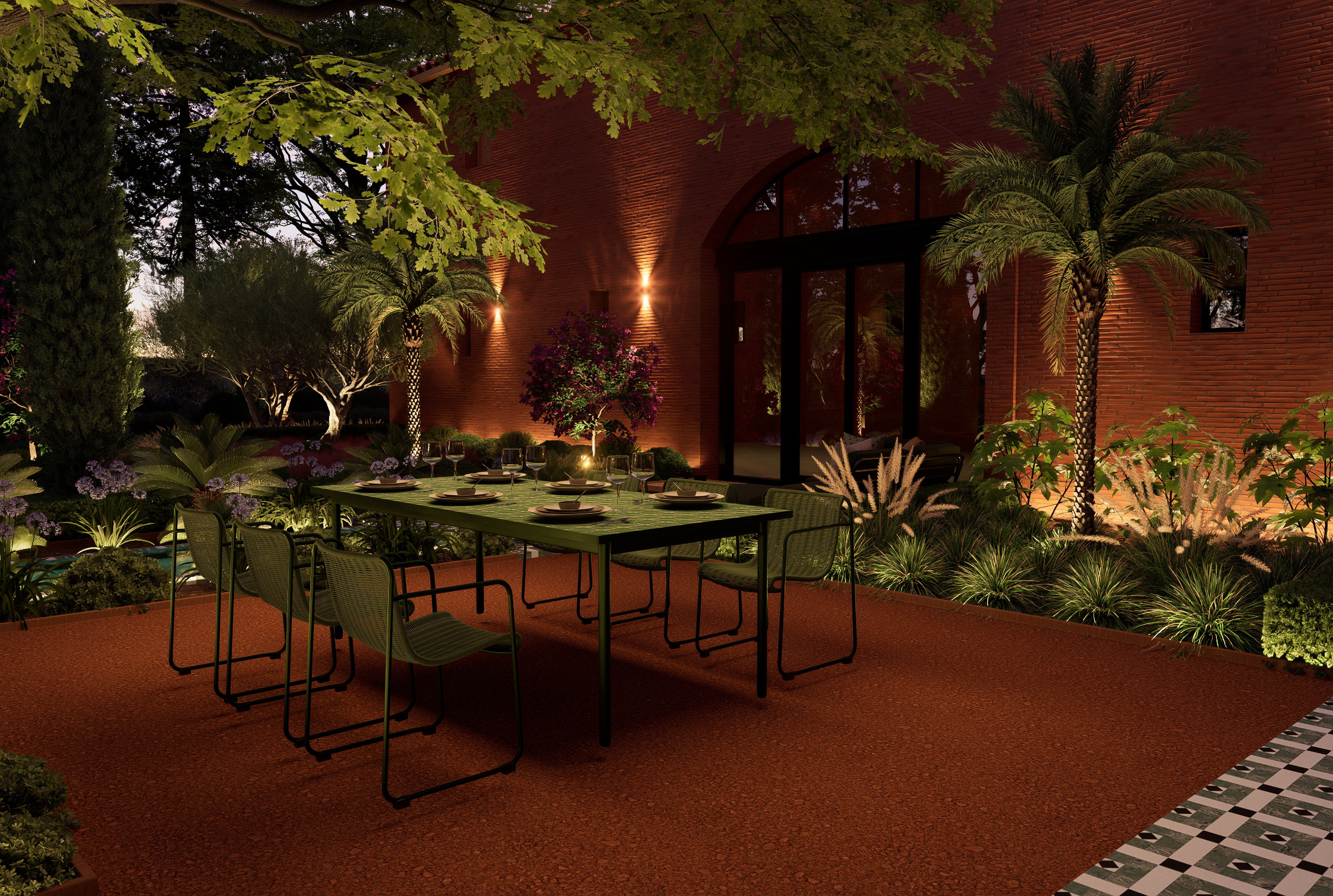 Un extérieur aux ambiances espagnoles