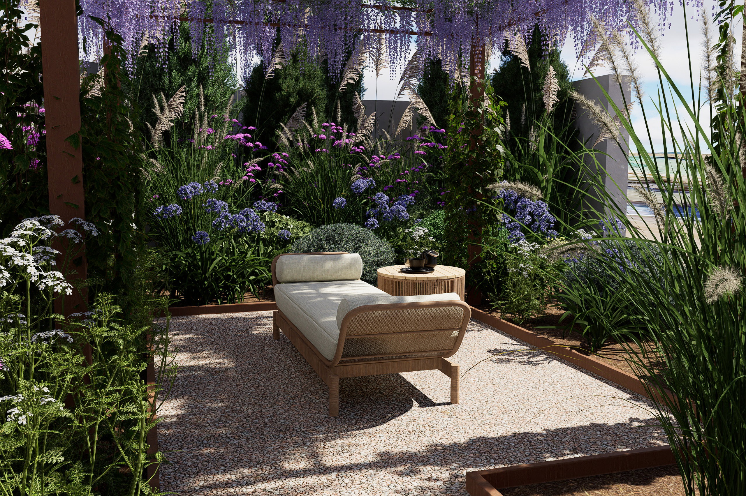 Jardin Balinais et Californien