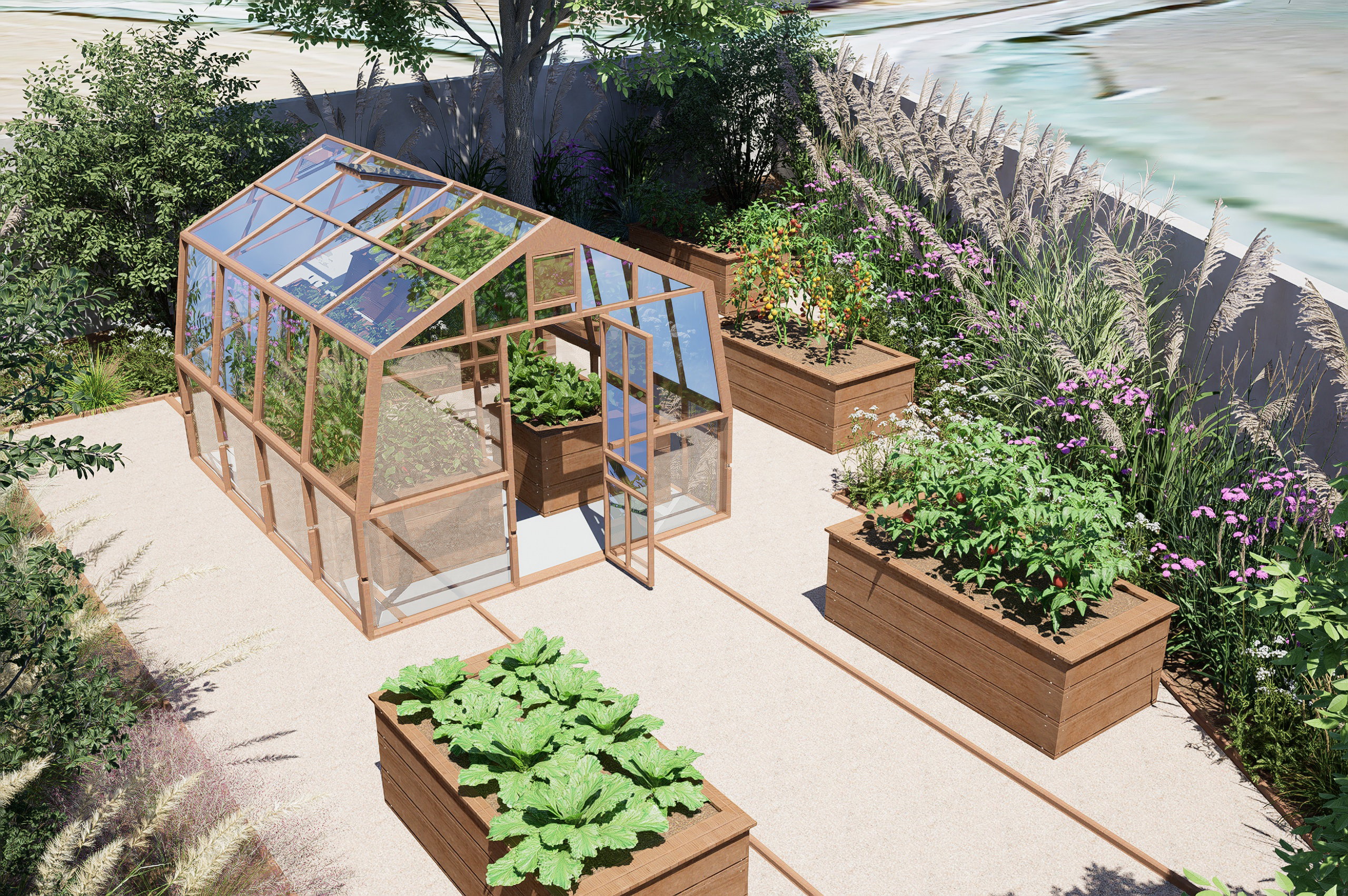 Jardin Balinais et Californien