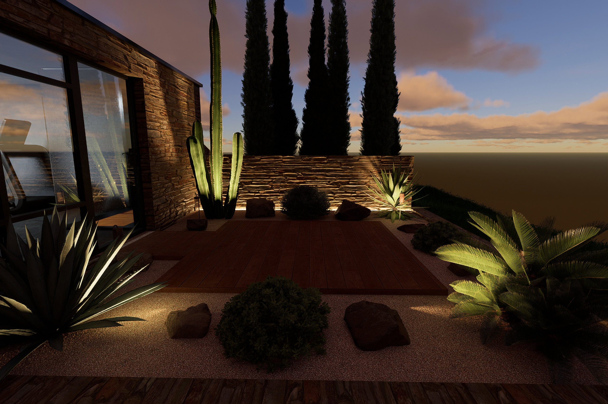 Jardin Balinais et Californien