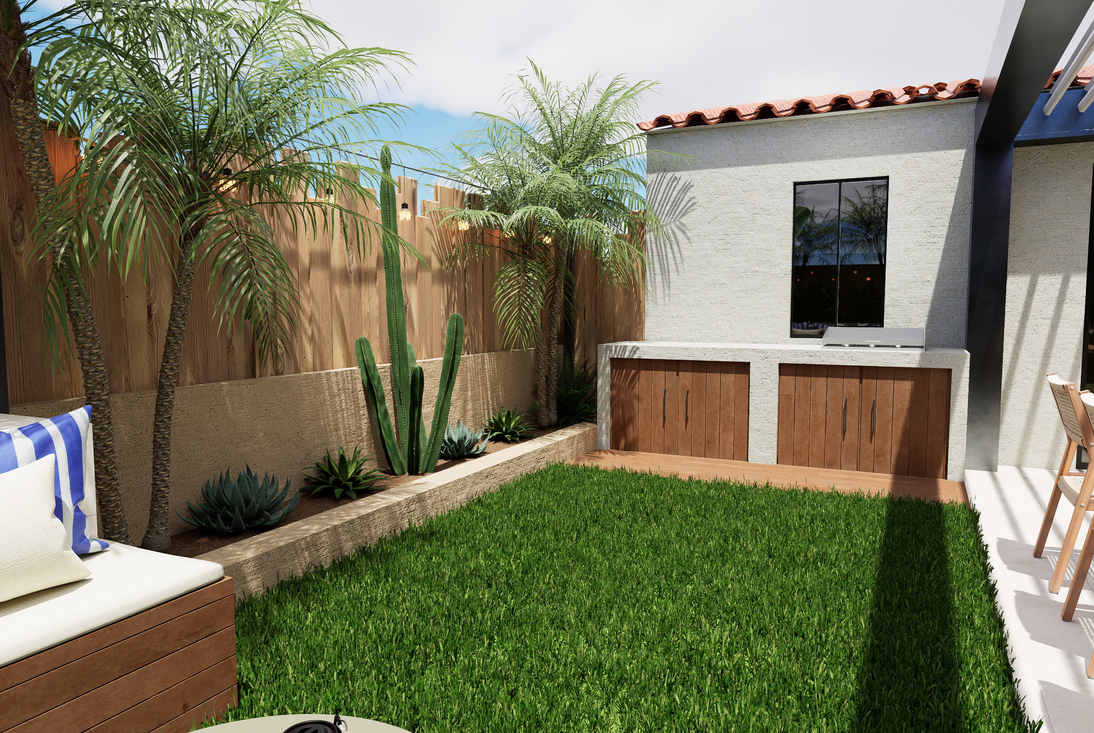 Optimisation d'un jardin enclavé 