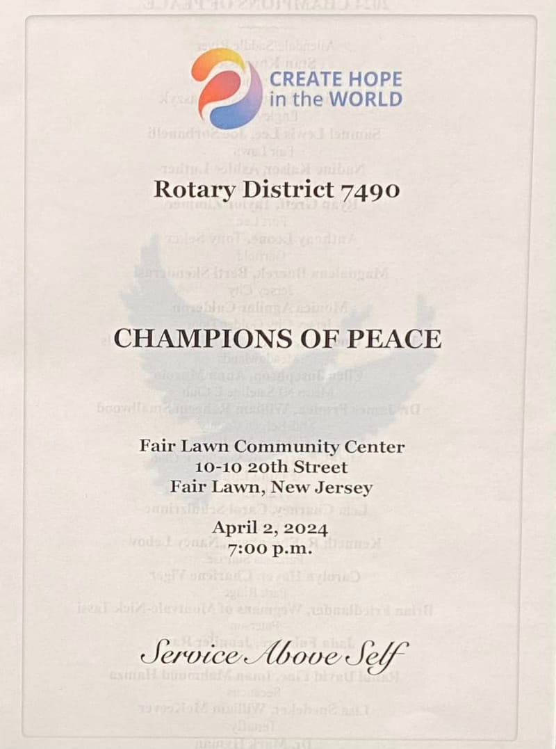 Angelique Jackson-Belle - 2024 Rotary Champion of Peace Honoree 