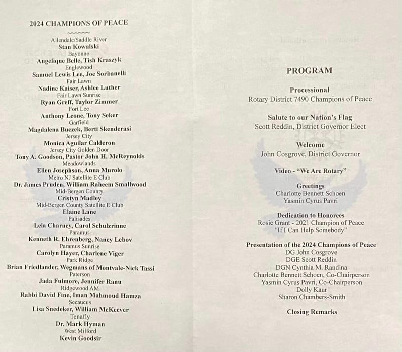 Angelique Jackson-Belle - 2024 Rotary Champion of Peace Honoree 