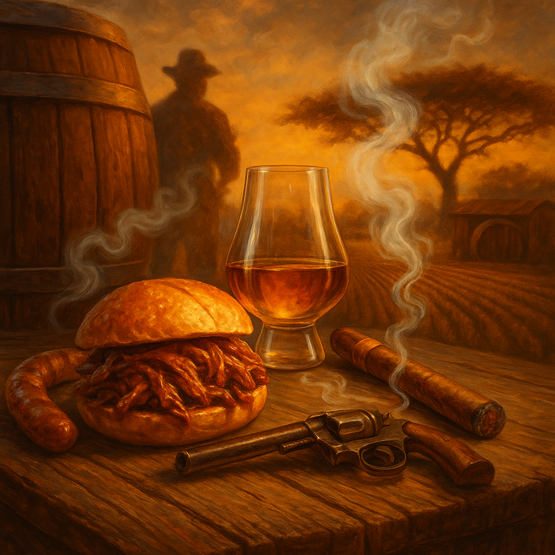 שישי מעושן בדרום וויסקי, בשר וסיגרים עם ליזה