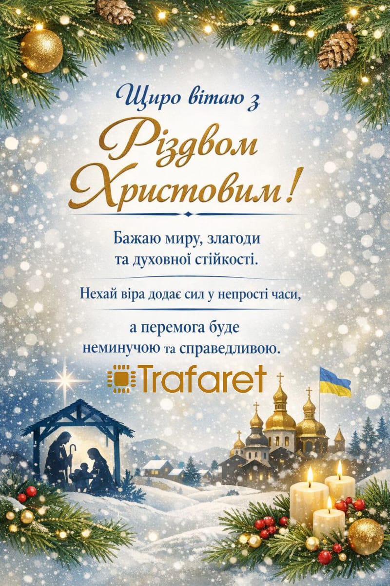 З РІЗДВОМ ХРИСТОВИМ!