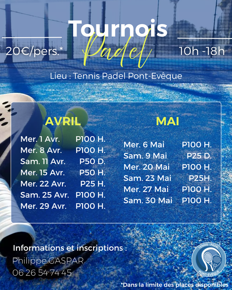 TOURNOIS PADEL