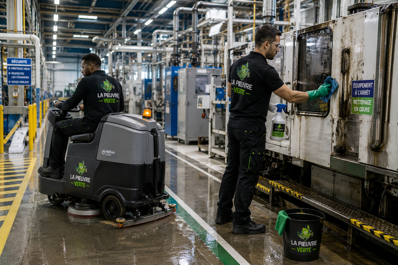 NETTOYAGE INDUSTRIEL, USINES & SITES DE PRODUCTION