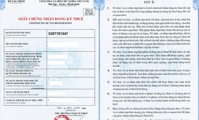giay chung nhan dang ky ma so thue