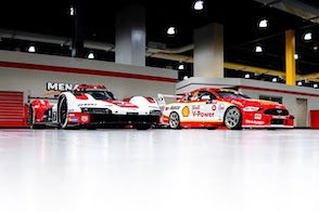 Scott McLaughlin’s Bathurst winning Mustang on display at Penske HQ
