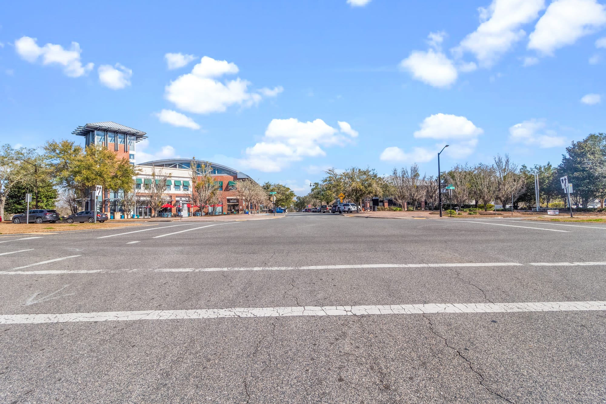 Multiple Buildings Plus Drone