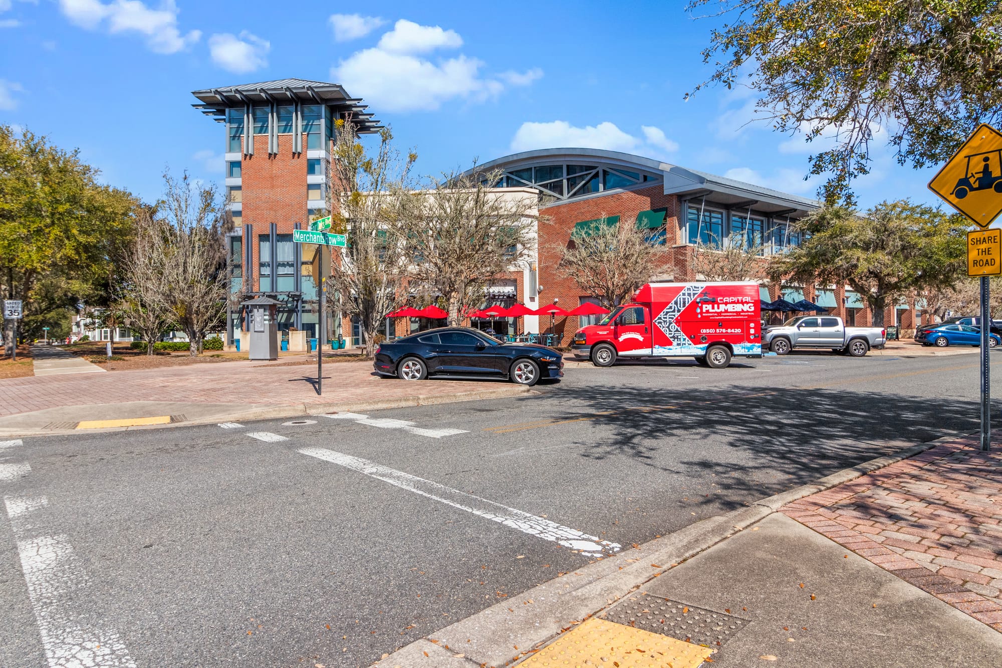 Multiple Buildings Plus Drone