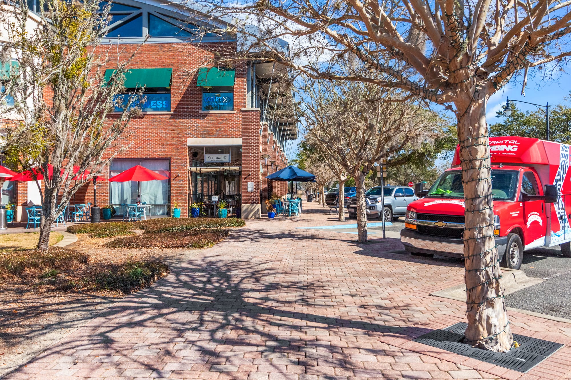 Multiple Buildings Plus Drone