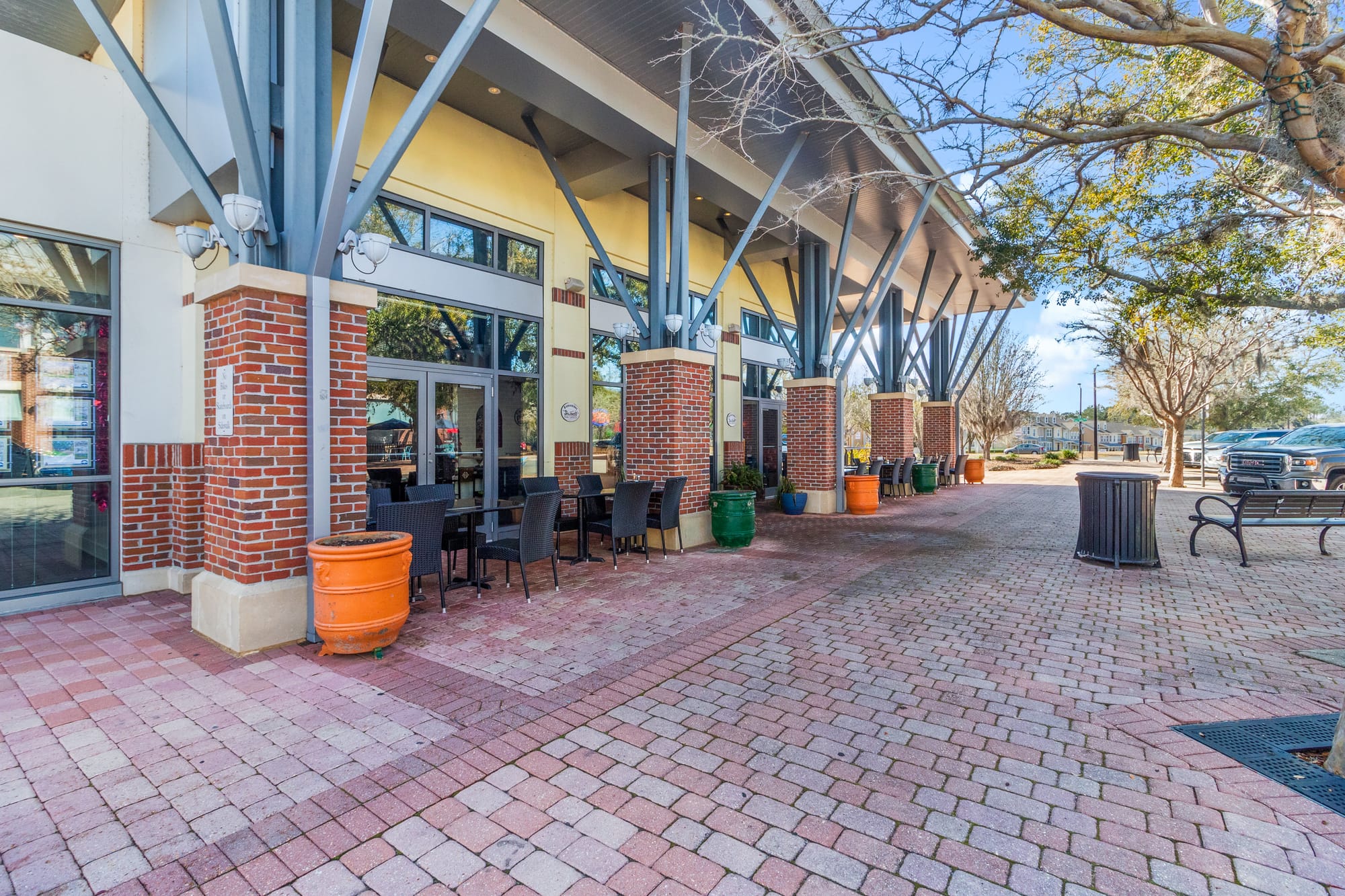 Multiple Buildings Plus Drone