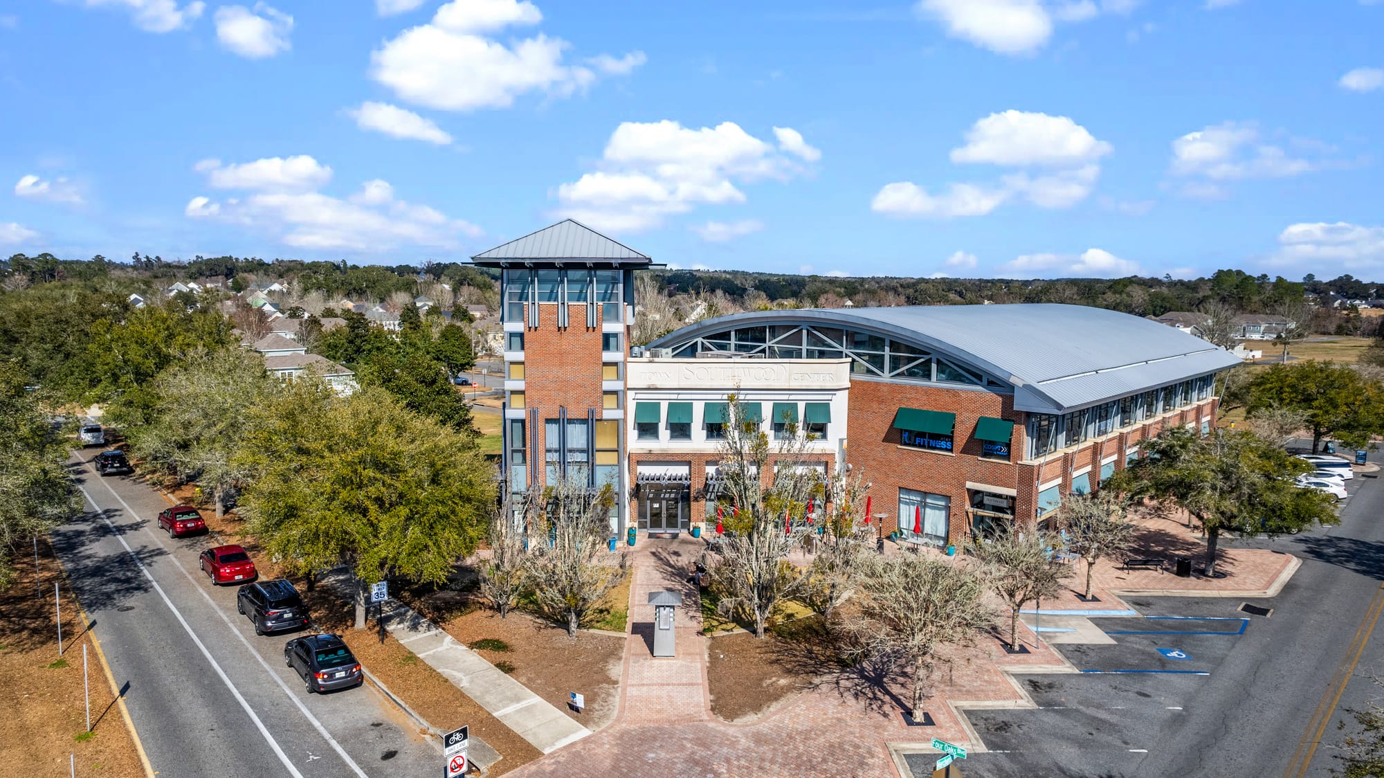 Multiple Buildings Plus Drone