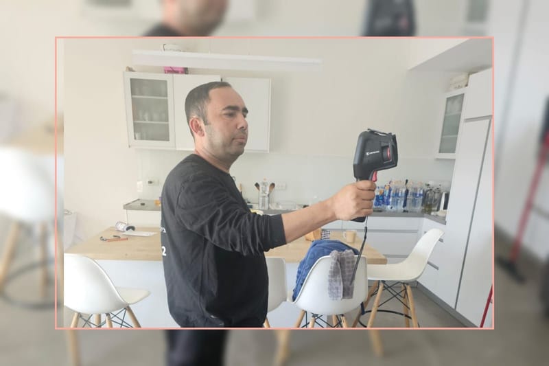 איתור נזילות מים