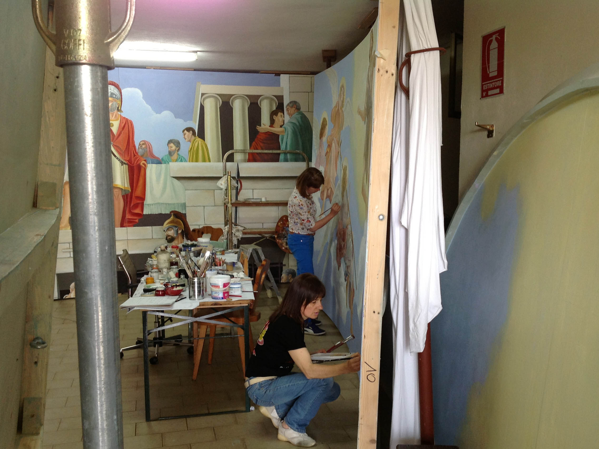 oil painting in the church of Locara