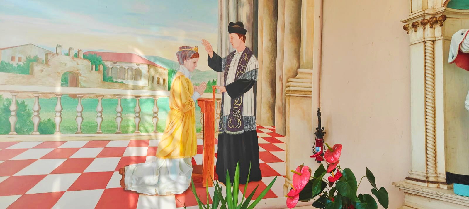 Frescoes in the chapel of San Giovanni Nepumiceno in Arcole