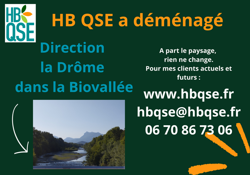 HB QSE déménage dans la Drôme